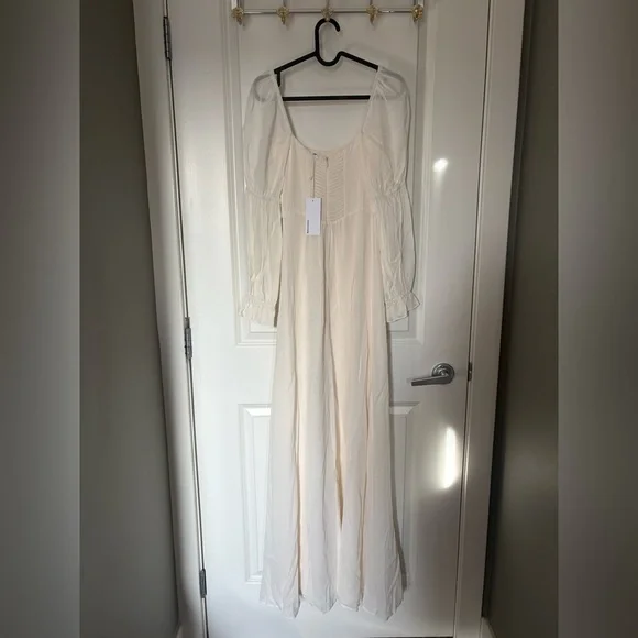 NEW NWT Reformation Stars Puff Sleeve Wedding Bridal Dress Gown - Picture 7 of 11